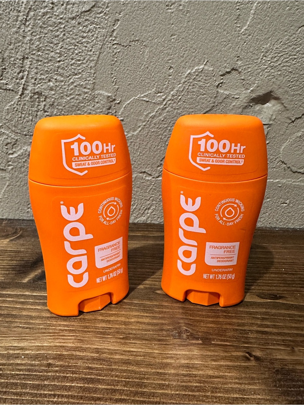 Carpe Fragrance Free Underarm Antiperspirant Deodorant - (2pack)
